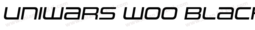 Uniwars W00 Black字体转换
